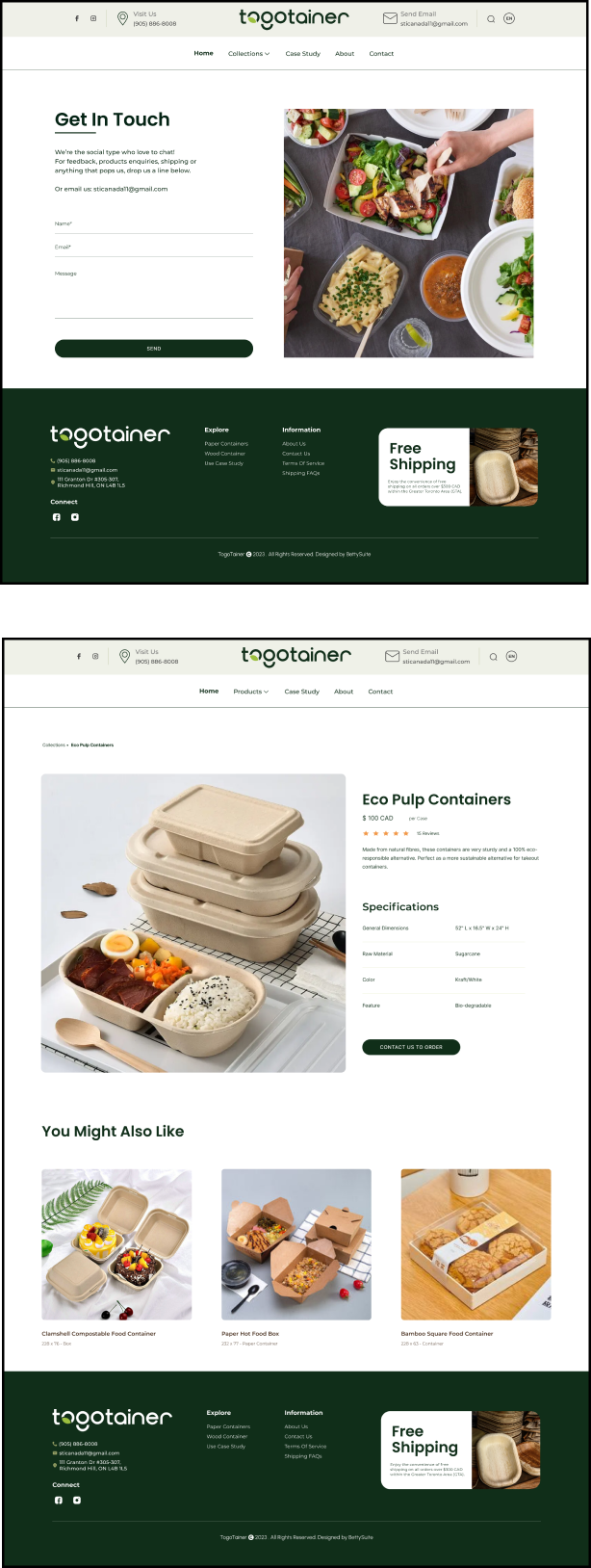 Item Page Design